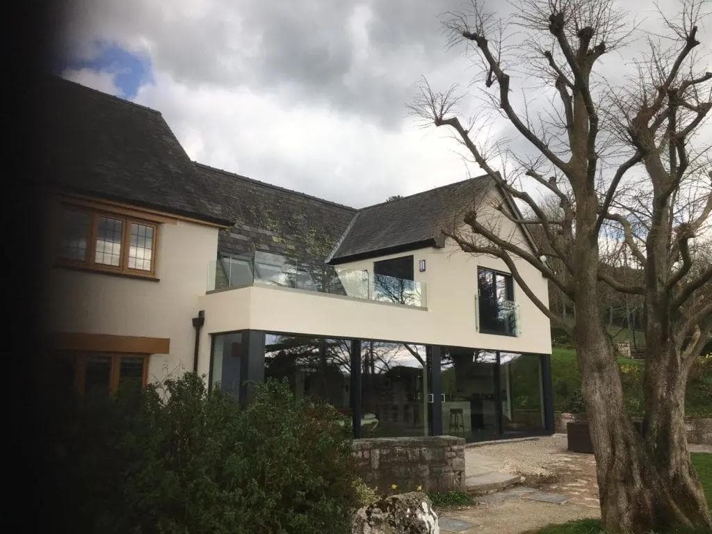 Bespoke frameless glass balustrade installed on a recent project